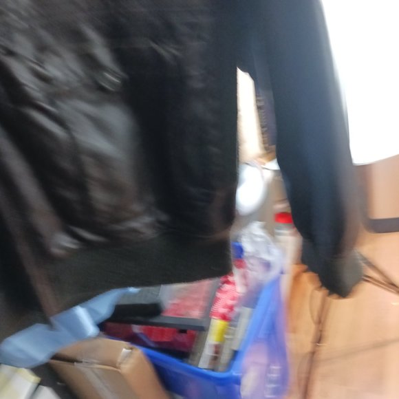 Faux leather coat jacket Levi's sherpa dark brown for men - Picture 9 of 10